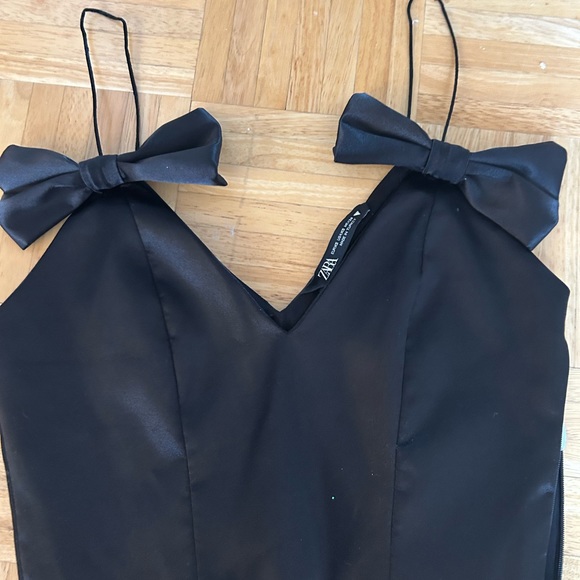 Zara ribbon silk top - Picture 1 of 4